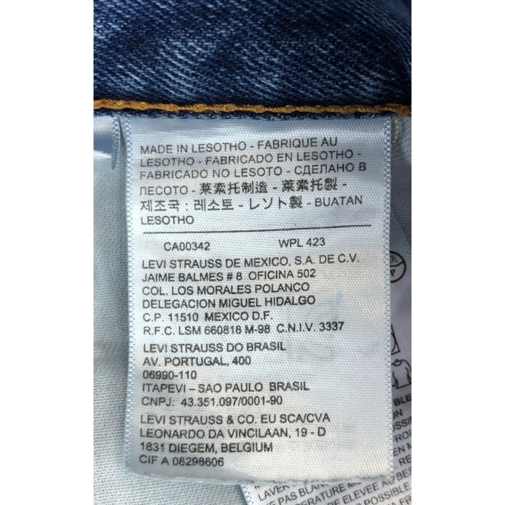 Levis 559 Relaxed Straight Jeans Mens 38x30‎ Medium Wash Blue Denim Y2K Rugged - Picture 3 of 11